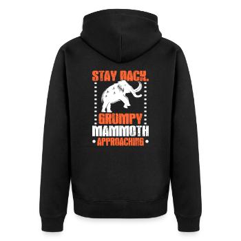 mammouth - Veste à capuche bio Premium Unisexe - noir - Dos - Nico (187cm)
