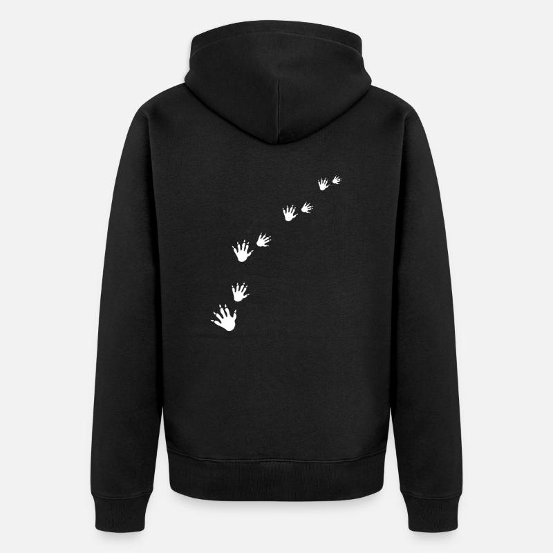 Voleur de raton laveur - Veste à capuche bio Premium Unisexe - noir