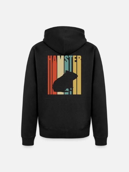 Hamster - Unisex Premium Bio Zip Hoodie - Schwarz