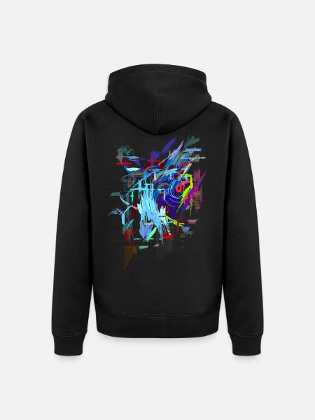 art - Veste à capuche bio Premium Unisexe - noir
