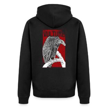 Mort de vautour - Veste à capuche bio Premium Unisexe - noir - Dos - Nico (187cm)