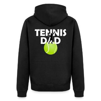 tennis - Veste à capuche bio Premium Unisexe - noir - Dos - Nico (187cm)