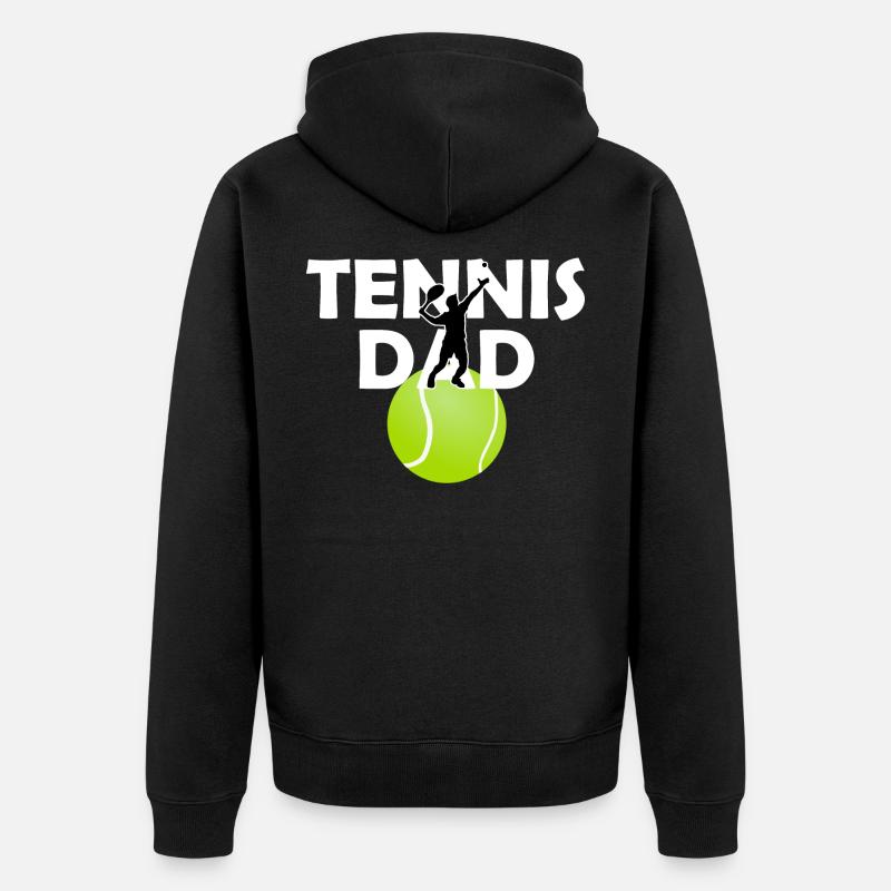 tennis - Veste à capuche bio Premium Unisexe - noir