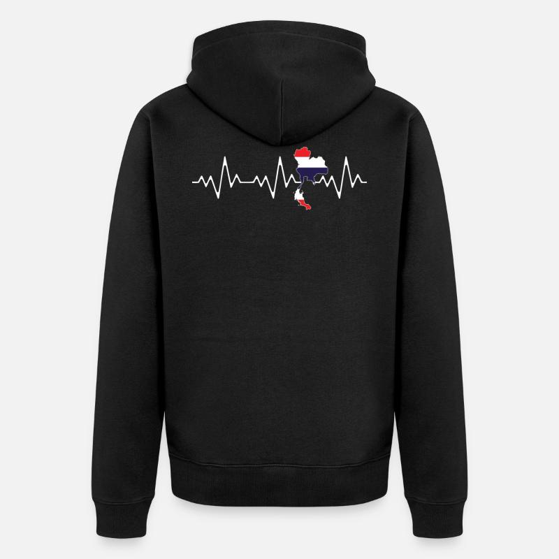 Thaïlande - Veste à capuche bio Premium Unisexe - noir