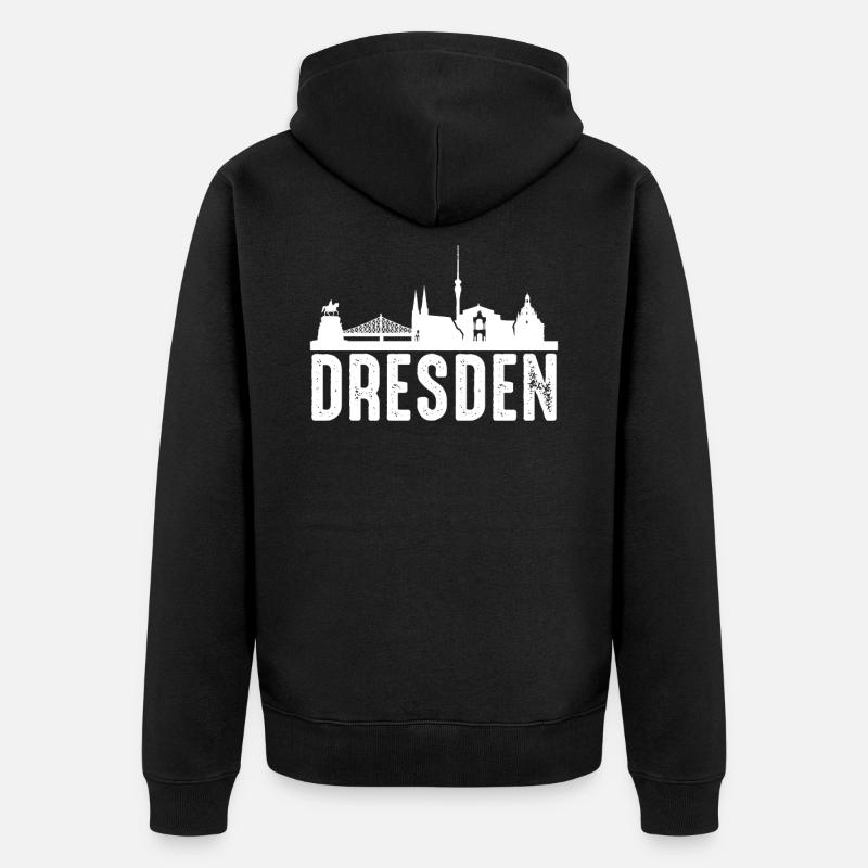 Dresde - Veste à capuche bio Premium Unisexe - noir