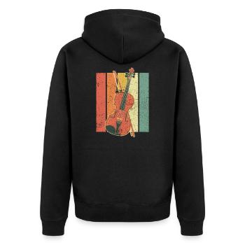 violon - Veste à capuche bio Premium Unisexe - noir - Dos - Nico (187cm)