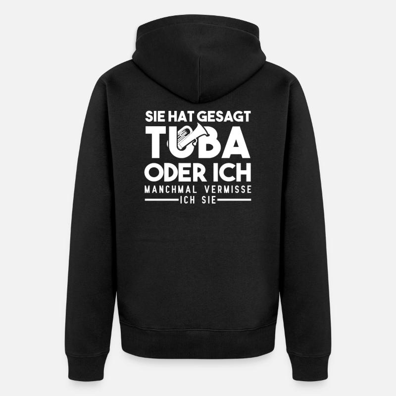 Tuba - Veste à capuche bio Premium Unisexe - noir
