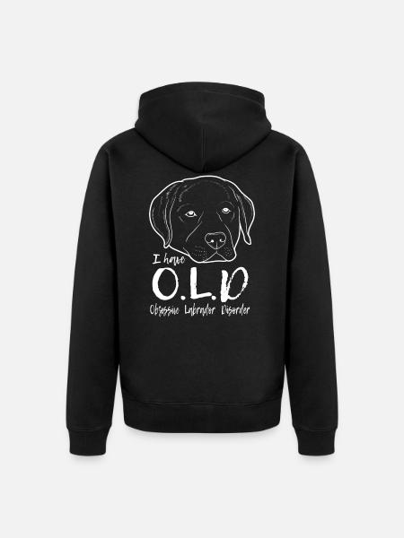 Labrador - Unisex Premium Bio Zip Hoodie - Schwarz