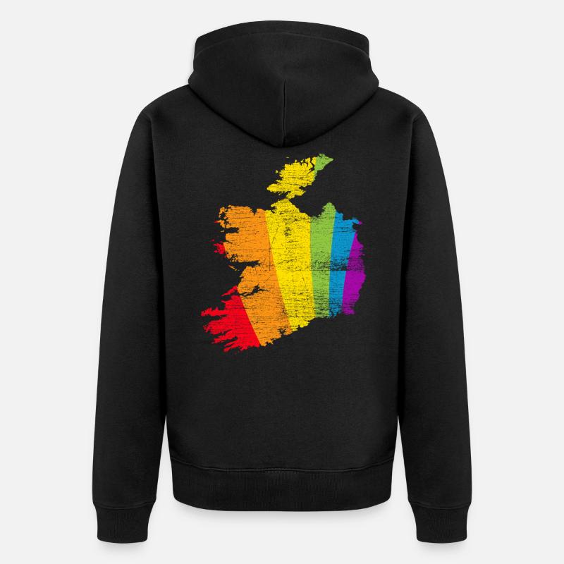 Irlande - Veste à capuche bio Premium Unisexe - noir