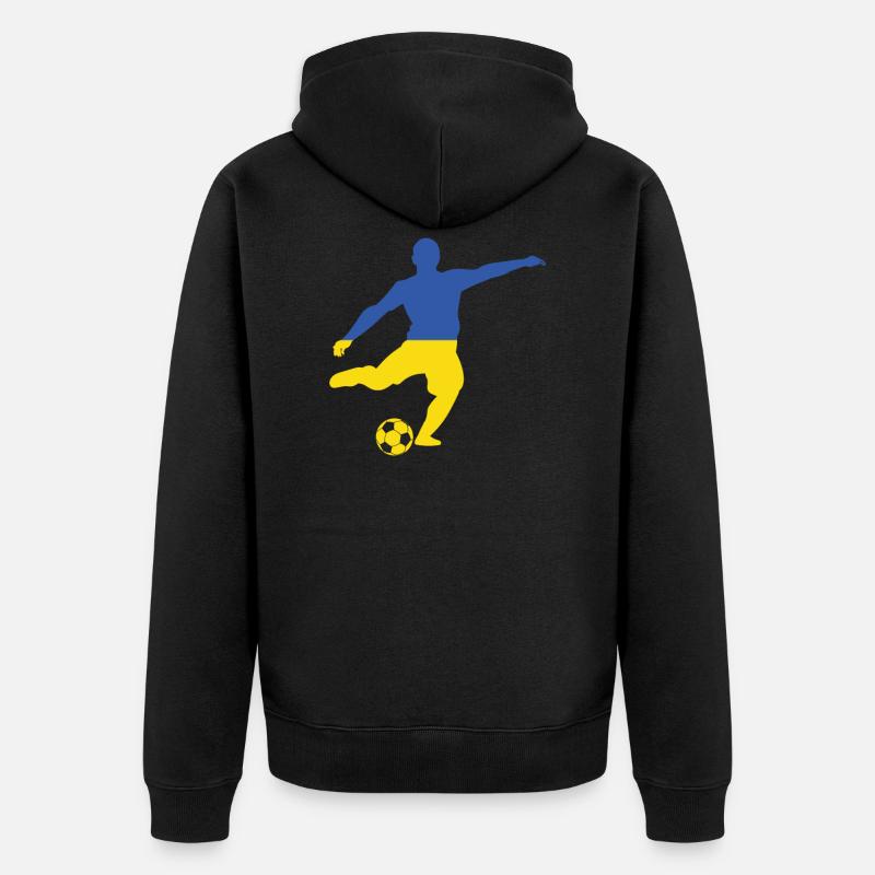 Ukraine - Veste à capuche bio Premium Unisexe - noir