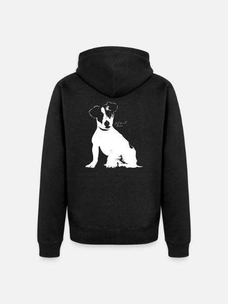 Jack Russell Terrier - Veste à capuche bio Premium Unisexe - noir
