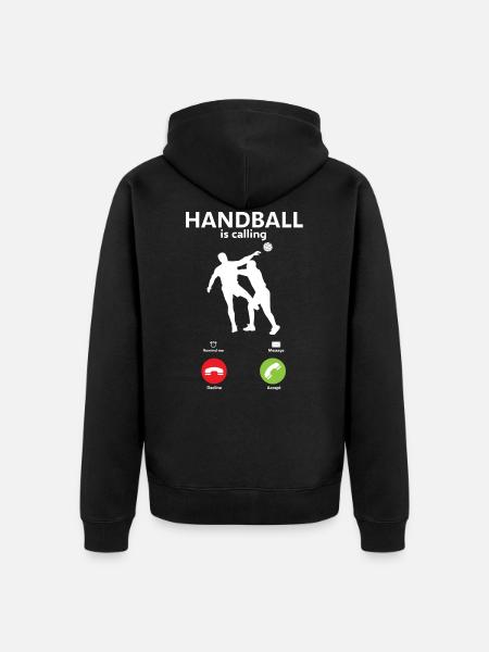 handball - Veste à capuche bio Premium Unisexe - noir