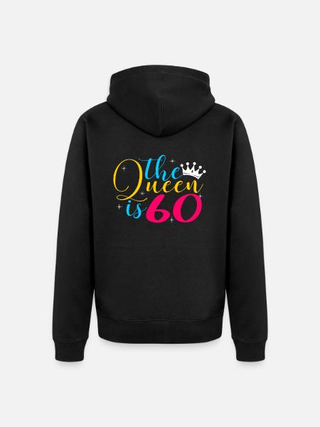 60ème anniversaire - Veste à capuche bio Premium Unisexe - noir