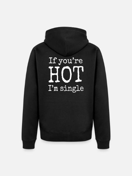 paroles drôles - Veste à capuche bio Premium Unisexe - noir