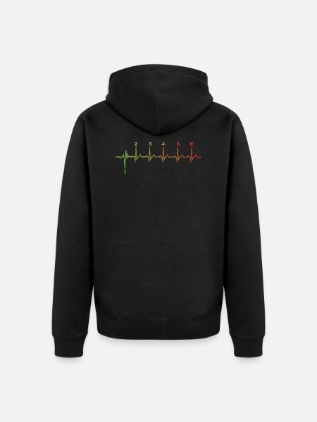 Motorcycle - Unisex Premium Organic Zip Hoodie - black