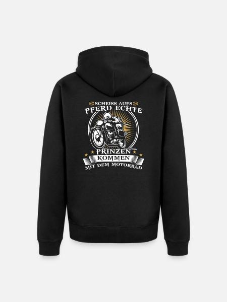 Motorcycle - Unisex Premium Organic Zip Hoodie - black