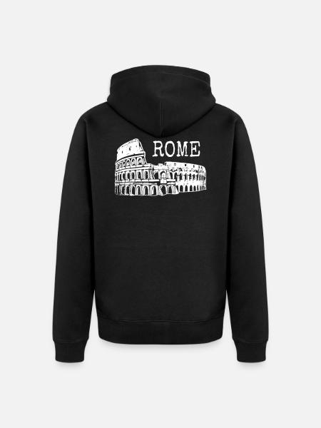 Rome - Veste à capuche bio Premium Unisexe - noir