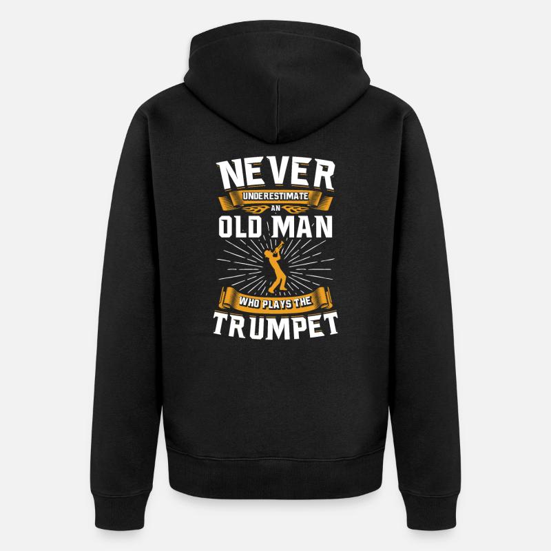 trompette - Veste à capuche bio Premium Unisexe - noir