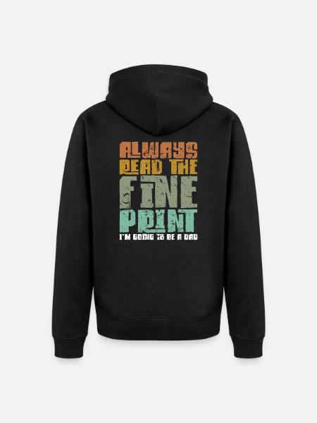 Pregnancy - Unisex Premium Organic Zip Hoodie - black