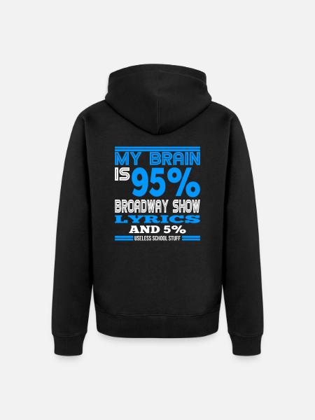 musical - Unisex Premium Organic Zip Hoodie - black