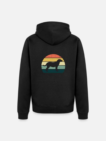 Labrador - Unisex Premium Organic Zip Hoodie - black