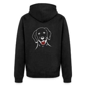 Golden Retriever - Veste à capuche bio Premium Unisexe - noir - Dos - Nico (187cm)