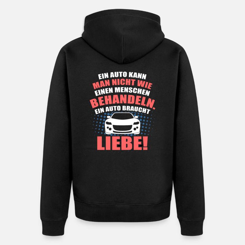 Auto - Unisex Premium Bio Zip Hoodie - Schwarz
