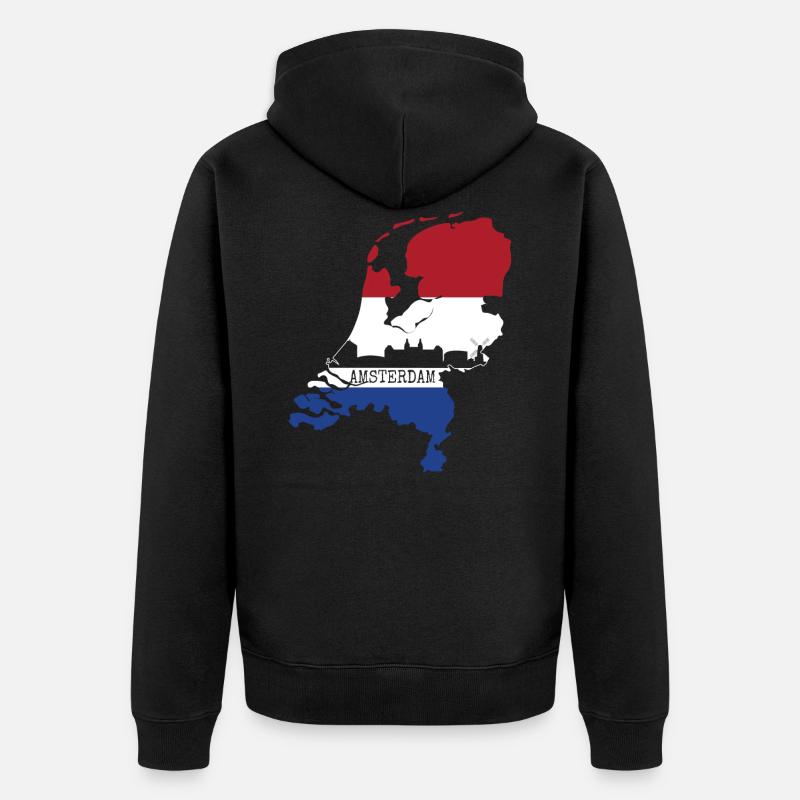 Amsterdam - Veste à capuche bio Premium Unisexe - noir