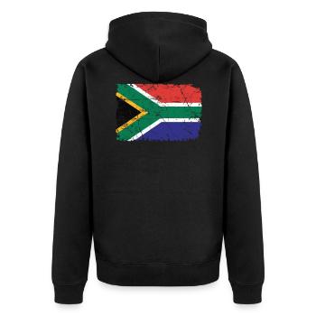 Afrique du Sud - Veste à capuche bio Premium Unisexe - noir - Dos - Nico (187cm)