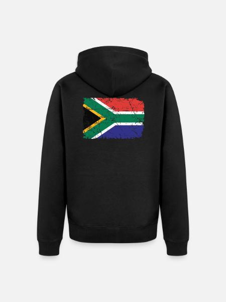 Südafrika - Unisex Premium Bio Zip Hoodie - Schwarz