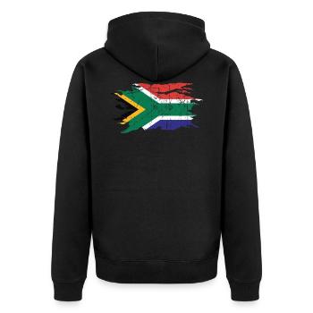 Afrique du Sud - Veste à capuche bio Premium Unisexe - noir - Dos - Nico (187cm)