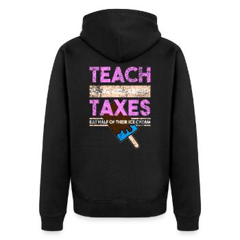 Enfants du capitalisme - Veste à capuche bio Premium Unisexe - noir - Dos - Nico (187cm)