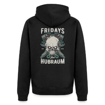 Fridays For Displacement Car Fan Screwdriver Tuning Engine - Unisex Premium Organic Zip Hoodie - black - Back - Nico (187cm)