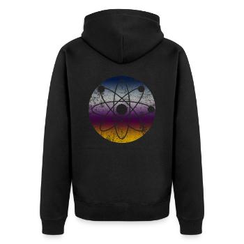 Physique - Veste à capuche bio Premium Unisexe - noir - Dos - Nico (187cm)