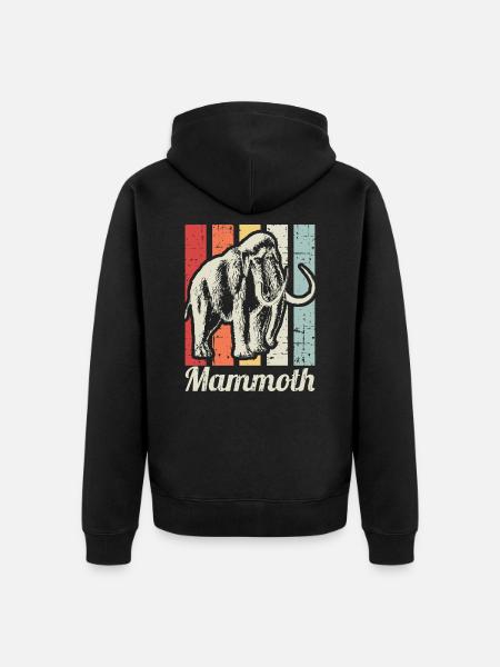 Mammoth - Unisex Premium Organic Zip Hoodie - black