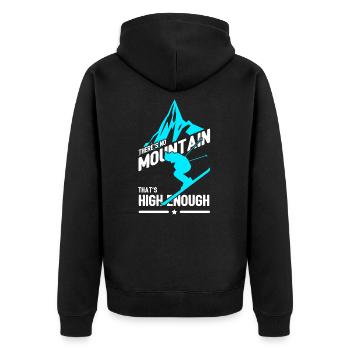 ski - Veste à capuche bio Premium Unisexe - noir - Dos - Nico (187cm)