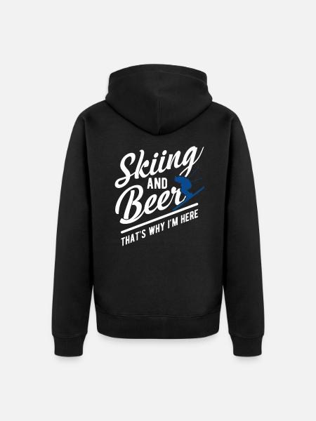 ski - Veste à capuche bio Premium Unisexe - noir