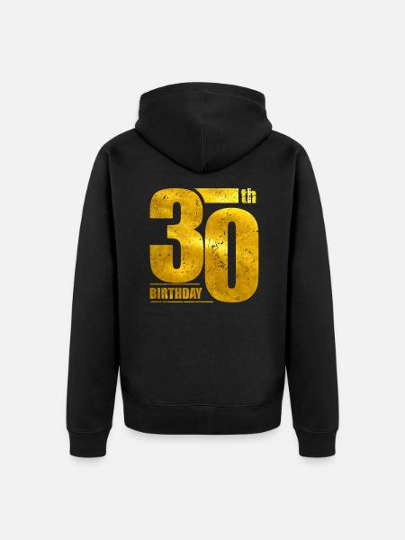 30. Geburtstag - Ekologisk premiumluvjack unisex - svart
