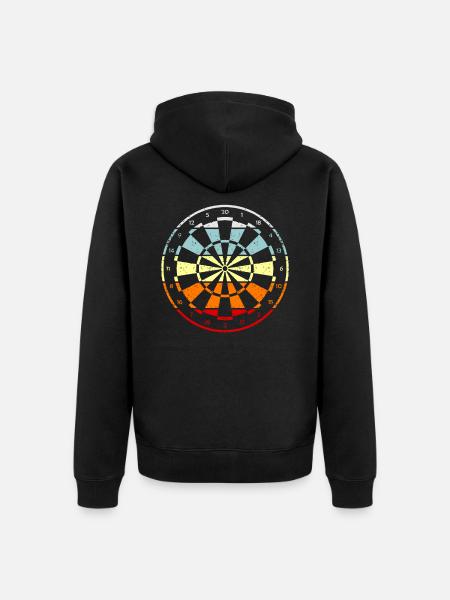 Dart - Unisex Premium Bio Zip Hoodie - Schwarz