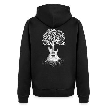 Origine de la guitare - Veste à capuche bio Premium Unisexe - noir - Dos - Nico (187cm)