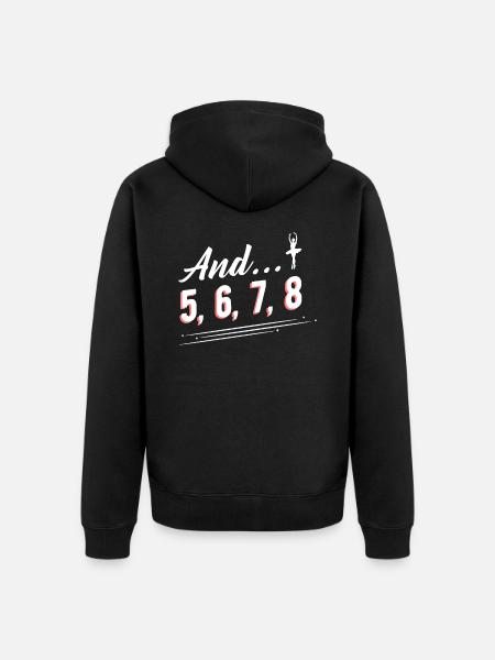 ballet - Unisex Premium Organic Zip Hoodie - black