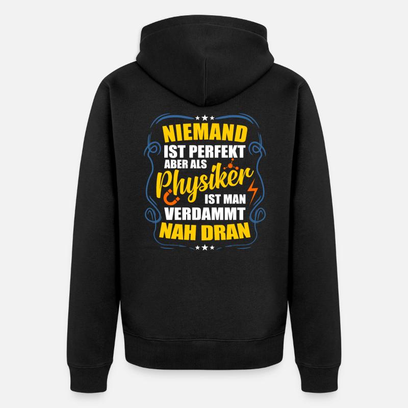 Physik - Unisex Premium Bio Zip Hoodie - Schwarz