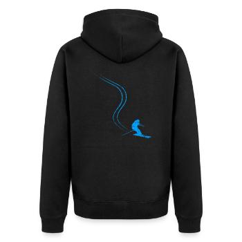Skieur - Veste à capuche bio Premium Unisexe - noir - Dos - Nico (187cm)