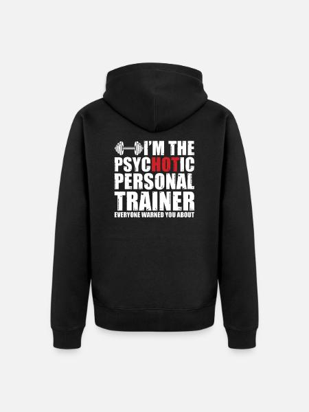 Personal Trainer Gift Idea - Unisex Premium Organic Zip Hoodie - black