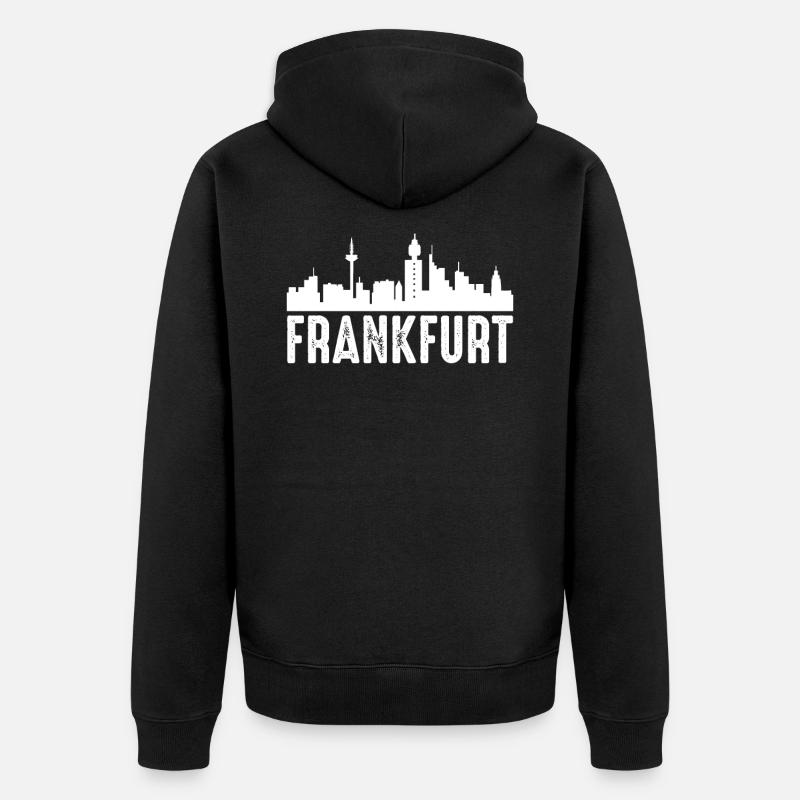 Francfort - Veste à capuche bio Premium Unisexe - noir
