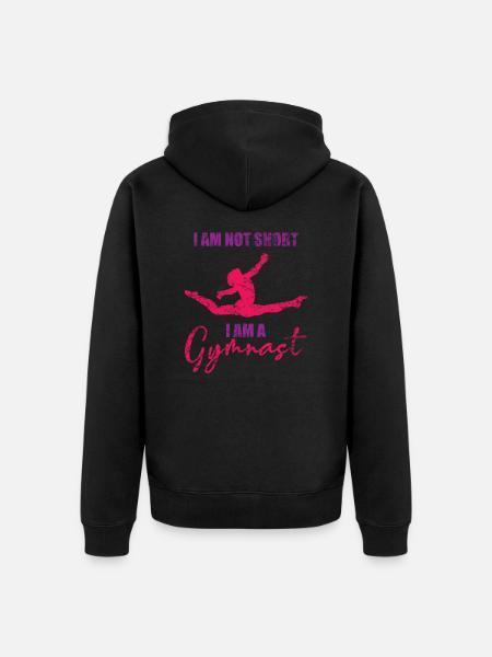 Gymnastics sizes - Unisex Premium Organic Zip Hoodie - black