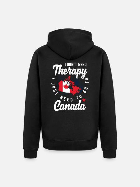 Canada - Unisex Premium Organic Zip Hoodie - black