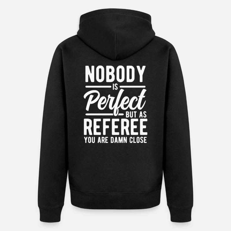 Schiedsrichter - Unisex Premium Bio Zip Hoodie - Schwarz