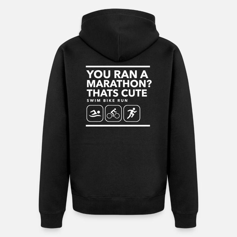 Triathlon - Veste à capuche bio Premium Unisexe - noir