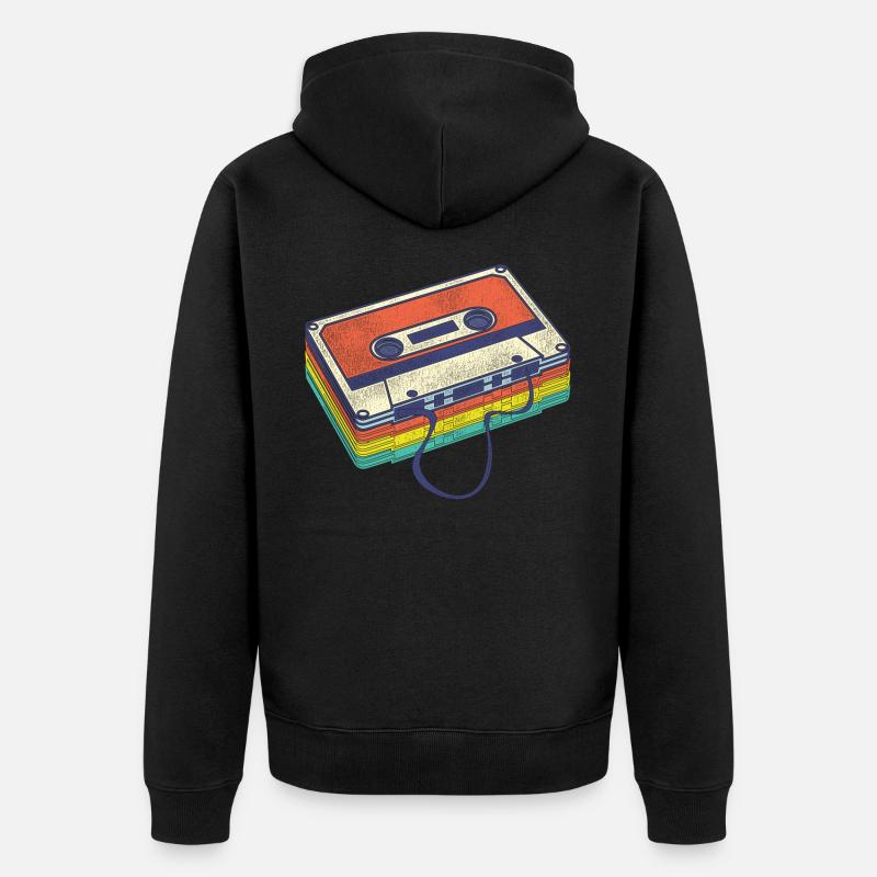 80 - Veste à capuche bio Premium Unisexe - noir